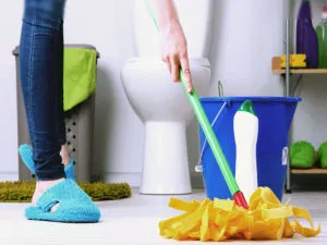 Уборка санузлов, ванных и туалетных комнат